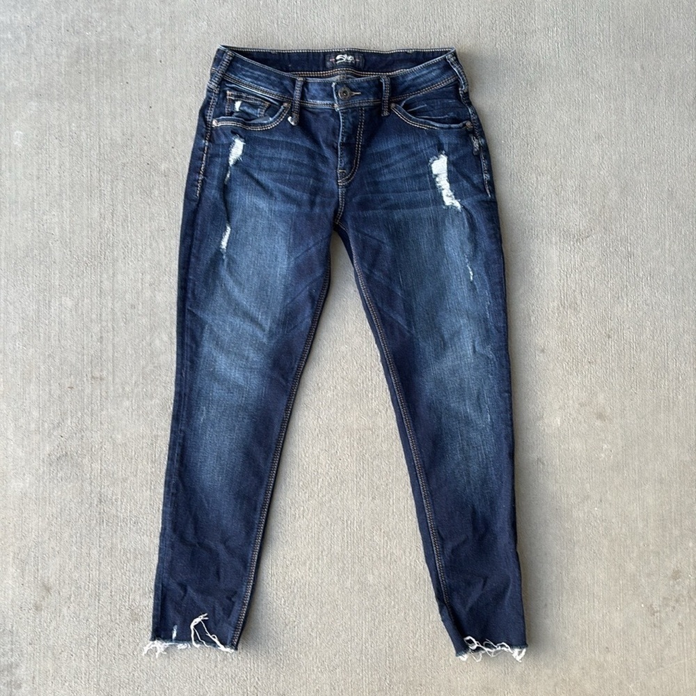 Silver Jeans KENNI Ankle Cropped Size 30 - Picture 4 of 7